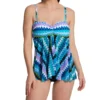 Profile by Gottex Moroccan Escape Blue Ikat Flyaway Bandeau One Piece Swimsuit -Her Room US profile by gottex prof01 me2045 gs