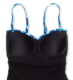 Profile by Gottex Ocean Blues Ikat Print – Mesh Flyaway Bandeau Swim Dress -Her Room US profile by gottex prof01 ob2045 cs6