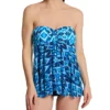 Profile by Gottex Ocean Blues Ikat Print – Mesh Flyaway Bandeau Swim Dress -Her Room US profile by gottex prof01 ob2045 gs