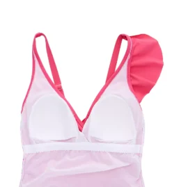 Profile by Gottex Tutti Frutti Teal Surplice Wrap – Ruffle Shoulder V-Neck Slimming One Piece Swimsuit -Her Room US profile by gottex prof01 tf2132 cs6