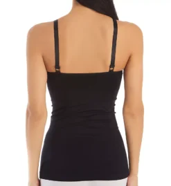 Rhonda Shear 4056 Seamless Lace Trim Tank Top with Built-In Shelf Bra -Her Room US rhonda shear rhon01 4056 bs