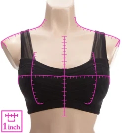 Striped Mesh Leisure Bra -Her Room US rhonda shear rhon01 9404 ns7