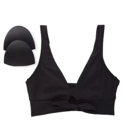 Robin Piccone Ava Solid Black Over The Shoulder Bikini Top – V-Neck Keyhole Wireless Swimwear 9 Robin Piccone Ava Solid Black Over The Shoulder Bikini Top – V-Neck Keyhole Wireless Swimwear -Her Room US robin piccone rp01 191701 cs2