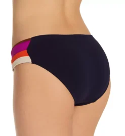 Robin Piccone Billie Navy Blue Twist Waist Low Rise Swim Bottom -Her Room US robin piccone rp01 215066 bs