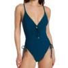 Robin Piccone Aubrey Keyhole Side Adjust One Piece Swimsuit – V-Neck Wireless Swimwear -Her Room US robin piccone rp01 221713 gs