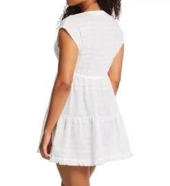 Robin Piccone Natalie Flouncy Jacquard Stripe Tassel Tie Swim Cover Up Dress 7 Robin Piccone Natalie Flouncy Jacquard Stripe Tassel Tie Swim Cover Up Dress -Her Room US robin piccone rp01 222021 bs