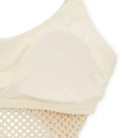 Robin Piccone Pua White Fishnet Cami Swim Top – Wireless Scoop Neck Tankini -Her Room US robin piccone rp01 231302 cs5