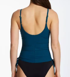 Robin Piccone Aubrey Side Adjustable Tankini – Ruched Wireless Scoop Neck Swim Top -Her Room US robin piccone rp01 231726 bs