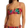 Sanctuary Savage Gardener Tropical Floral V-Wire Wireless Tie-Back Swim Top -Her Room US sanctuary san01 g23149 gs