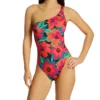Sanctuary Savage Gardener Tropical Floral – One Shoulder Asymmetrical One Piece Swimsuit -Her Room US sanctuary san01 g23242 gs