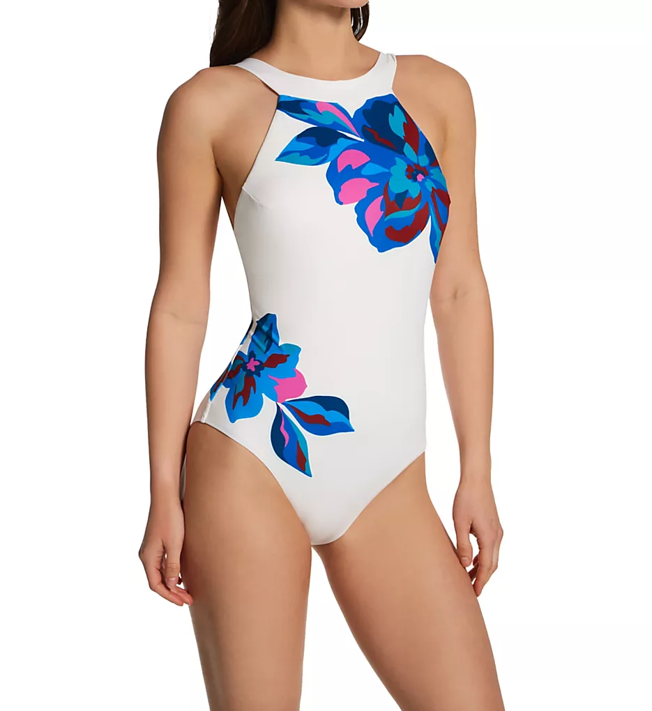 Sanctuary In The Light Floral High Neck Mio – Recycled Tie-Back One Piece Swimsuit 4 Sanctuary In The Light Floral High Neck Mio – Recycled Tie-Back One Piece Swimsuit - Image 2