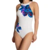Sanctuary In The Light Floral High Neck Mio – Recycled Tie-Back One Piece Swimsuit