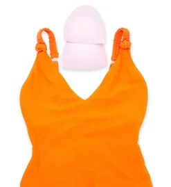 Sanctuary Splash Solids V-Neck One Piece – Knotted Straps High Leg Swimsuit -Her Room US sanctuary san01 s23240 cs5