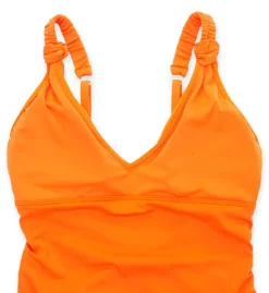 Sanctuary Splash Solids V-Neck One Piece – Knotted Straps High Leg Swimsuit -Her Room US sanctuary san01 s23240 cs6