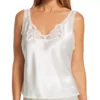 Shadowline Plus Size Rochelle Satin Lace Cami – V-Neck Adjustable Strap Sleep Top -Her Room US shadowline shdw01 22075x gs