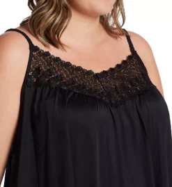 Shadowline Plus Size Beloved Sleeveless Long Gown – Nylon Tricot Embroidered Lace Nightgown -Her Room US shadowline shdw01 31275x cs1