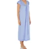 Shadowline Cherish 50-Inch Cap Sleeve Nightgown – Floral Applique Lightweight Nylon Sleepwear -Her Room US shadowline shdw01 32510 gs