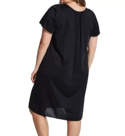 Shadowline Plus Twilight Waltz Lace V-Neck – Opacitrique Nylon Nightgown -Her Room US shadowline shdw01 36150x bs