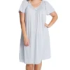 Shadowline Plus Twilight Waltz Lace V-Neck – Opacitrique Nylon Nightgown -Her Room US shadowline shdw01 36150x gs