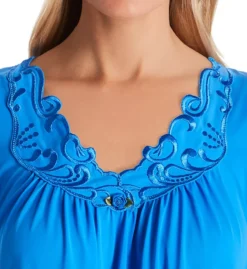 Rosebud Nylon Tricot Short Sleeve 40 Inch Gown -Her Room US shadowline shdw01 36222 cs1