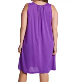 Shadowline Plus Petals Rose Embroidered V-Neck Nightgown – Opaque Nylon Tricot 40-Inch Sleep Gown -Her Room US shadowline shdw01 37280x bs