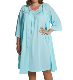 Shadowline Plus Petals Rose Embroidered V-Neck Nightgown – Opaque Nylon Tricot 40-Inch Sleep Gown -Her Room US shadowline shdw01 37280x cs4