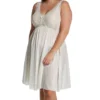 Shadowline Plus Silhouette 40 Inch Gown – Satintrique Lace & Satin A-Line Nightgown -Her Room US shadowline shdw01 37737x gs