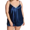 Shadowline Plus Size Charming Satin Lace Trim – 4506X Camisole and Tap Set -Her Room US shadowline shdw01 4506x gs