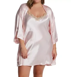 Shadowline Plus Charming Satin Wrap Robe – Elegant Kimono Sleeve Woven Loungewear -Her Room US shadowline shdw01 4510x cs4