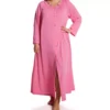 Shadowline Plus Size Petals 54-Inch Button-Front Robe – Rose Embroidered Opacitrique Nylon Sleep Coat -Her Room US shadowline shdw01 71280x gs