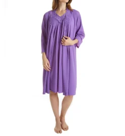 Shadowline Twilight Wrap Robe – Lace Neckline Opacitrique Nylon 3/4 Sleeve Sleepwear -Her Room US shadowline shdw01 77150 cs2
