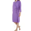 Shadowline Twilight Wrap Robe – Lace Neckline Opacitrique Nylon 3/4 Sleeve Sleepwear -Her Room US shadowline shdw01 77150 gs