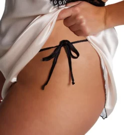 Plus Size Silky Charmeuse And Eyelash Lace Chemise -Her Room US shirley of hollywood shir01 31511x cs3