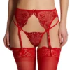 Embroidered Garter Belt