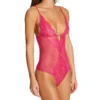 Shirley of Hollywood Hot Pink Rhinestone Lace Teddy – Sheer Mesh Thong Bodysuit -Her Room US shirley of hollywood shir01 96811 gs