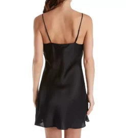 Simone Perele Dream 100% Silk Short Nightdress - Luxury V-Neck Chemise (15B940) -Her Room US simone perele smpr01 15b940 bs