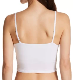 Skin Gia Organic Pima Cotton Shelf Bra Camisole – Cropped Adjustable Strap Top -Her Room US skin skn01 ocl10b bs
