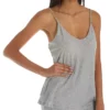 Organic Pima Cotton Camisole – Semi-Sheer Curved V-Neck Sleep Top -Her Room US skin skn01 ssfj1br gs