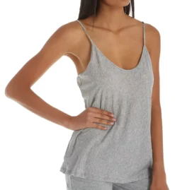 Organic Pima Cotton Camisole – Semi-Sheer Curved V-Neck Sleep Top