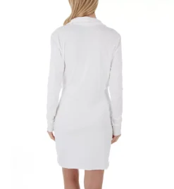 Skin Pima Cotton Double Layer Wrap Robe – Minimalist Raw Edge Spa Style -Her Room US skin skn01 ssfj8472 bs