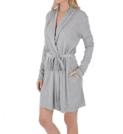 Skin Pima Cotton Double Layer Wrap Robe – Minimalist Raw Edge Spa Style