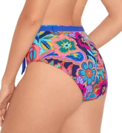 Skinny Dippers Tapestry Cherry Dip Belted Sash – High-Waisted Floral Swim Bottom -Her Room US skinny dippers skdp01 6540341 bs