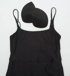 Sunsets Black Naomi Swim Dress – Modest Flare Skirt with Built-in Shorts & Pocket -Her Room US sunsets suns01 130b cs6