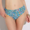 Sunsets Pansy Fields Multicolor Floral Unforgettable Swim Bottom – Ruched Back Mid-Rise Bikini Brief -Her Room US sunsets suns01 27bpfu gs