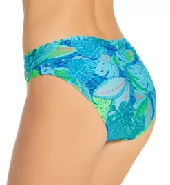 Sunsets Wild Palms Tropical Print – Unforgettable Ruched Cheeky Swim Bottom -Her Room US sunsets suns01 27bwp bs