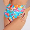 Sunsets Festive Floral Ribbed Hannah Foldover High Waist Swim Bottom -Her Room US sunsets suns01 33bff gs