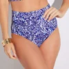 Sunsets Marina Paisley Hannah High Waist Foldover Swim Bottom -Her Room US sunsets suns01 33bma gs