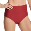 Sunsets Tuscan Red Earthtone – Hannah Foldover High Waist Swim Bottom -Her Room US sunsets suns01 33btr gs