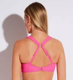 Sunsets Pacifica Blue Mirabella Ribbed Plunge Underwire Swim Top -Her Room US sunsets suns01 502 cs1