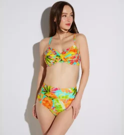 Sunsets Lush Luau Crossroads Underwire Bikini Top – Multi-Color Floral Bra-Sized Swim Top with J-Hook -Her Room US sunsets suns01 52ll cs2